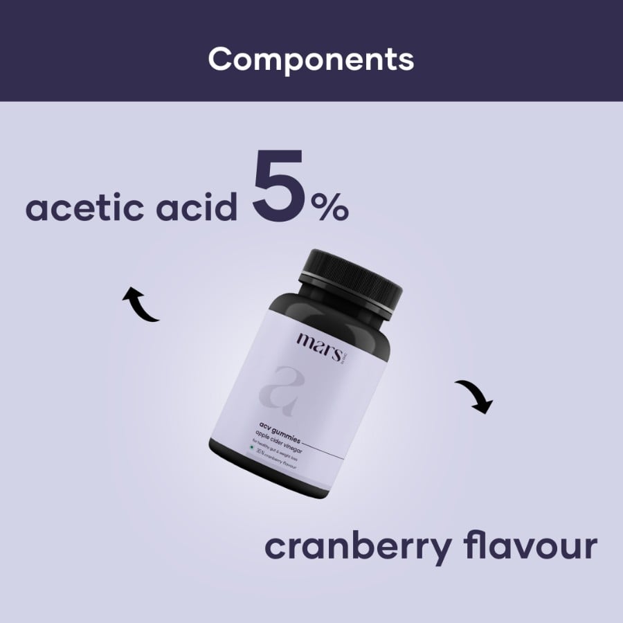 Apple Cider Vinegar Gummies for Weight Loss | 5% Acetic acid - (30N) - (Launch Offer)